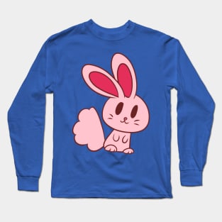 Adorable Light Pink Bunny Long Sleeve T-Shirt